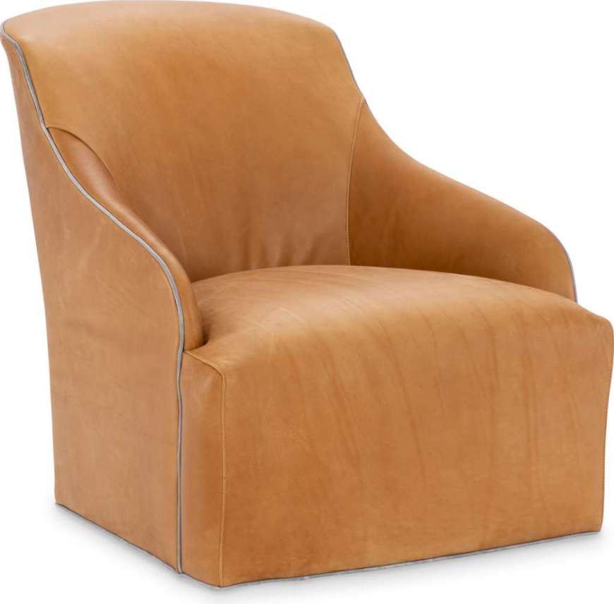Picture of L6373-01SW LEATHER SWIVEL CHAIR