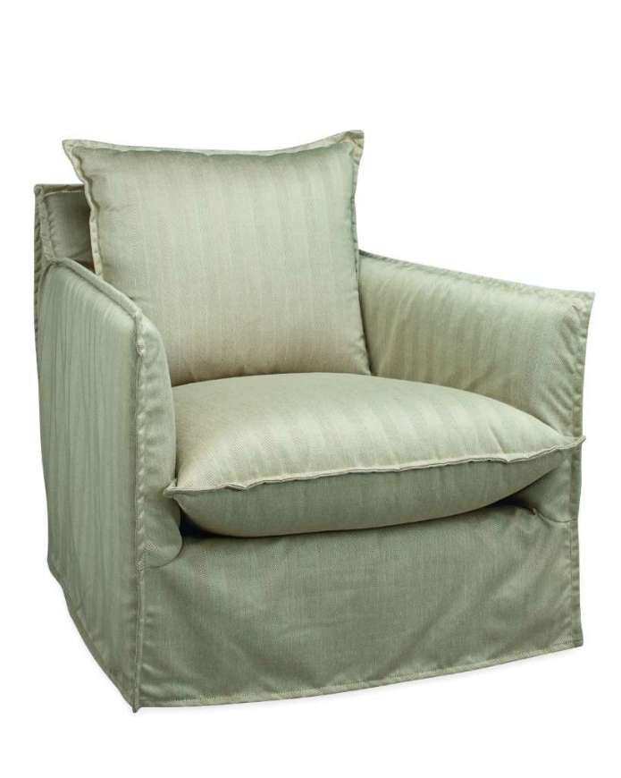 Picture of US102-01SG AGAVE OUTDOOR SLIPCOVERED SWIVEL GLIDER CHAIR