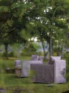 Picture of US102-01SG AGAVE OUTDOOR SLIPCOVERED SWIVEL GLIDER CHAIR