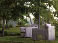 Picture of US102-01SG AGAVE OUTDOOR SLIPCOVERED SWIVEL GLIDER CHAIR