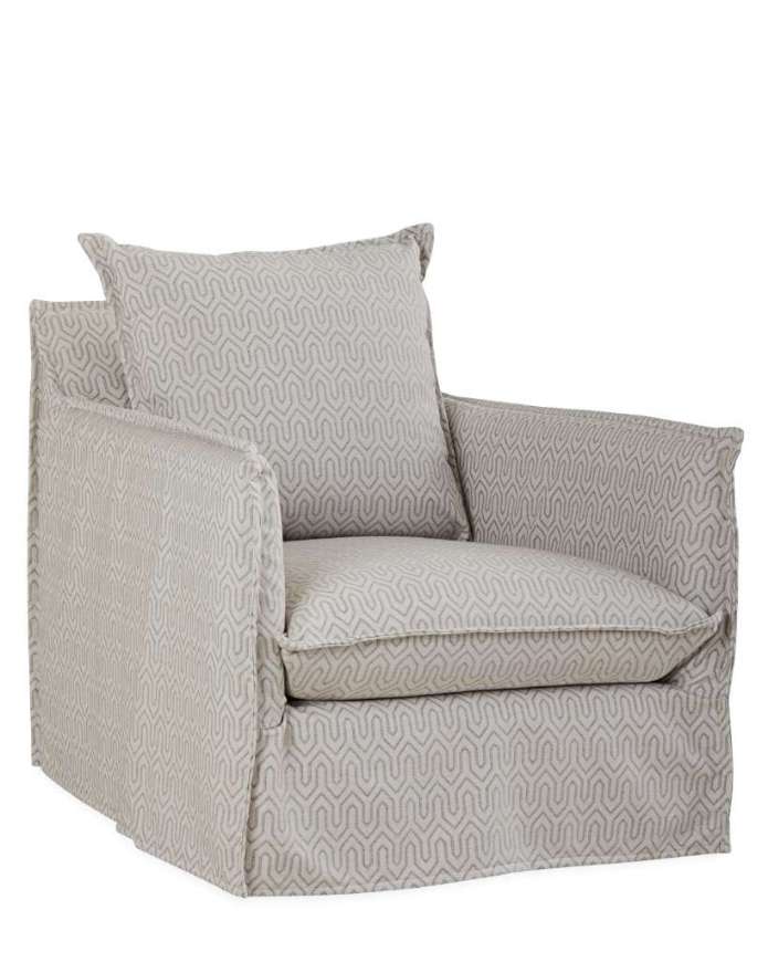 Picture of US102-01SW AGAVE OUTDOOR SLIPCOVERED SWIVEL CHAIR