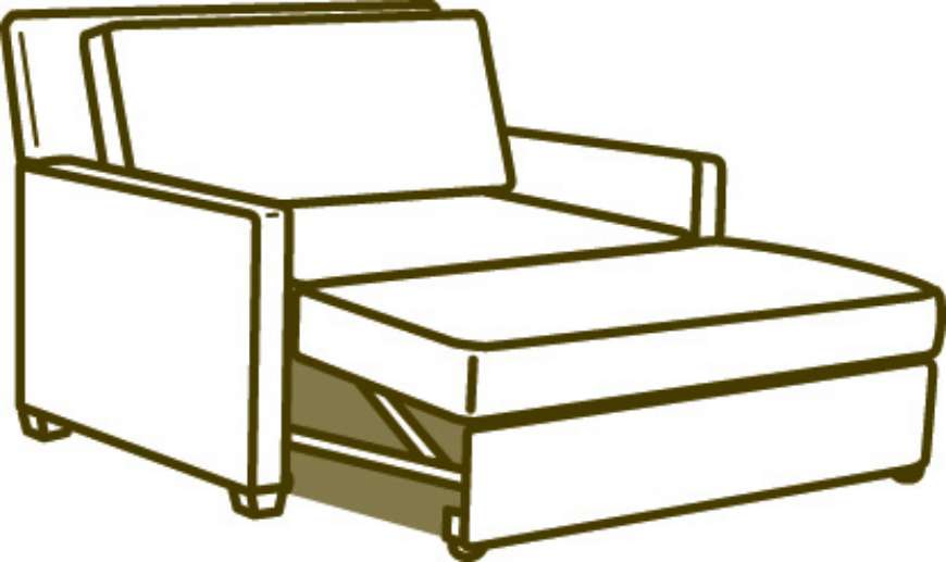 Picture of 3827-96 CONVERTIBLE CHAISE