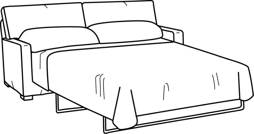 Picture of C5732-13 SLIPCOVERED FULL SLEEPER SOFA