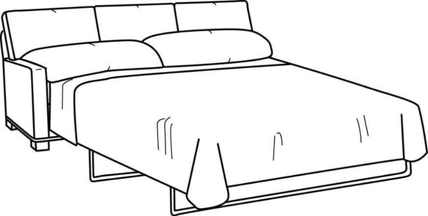 Picture of 5732-29LF ONE ARM QUEEN SLEEPER