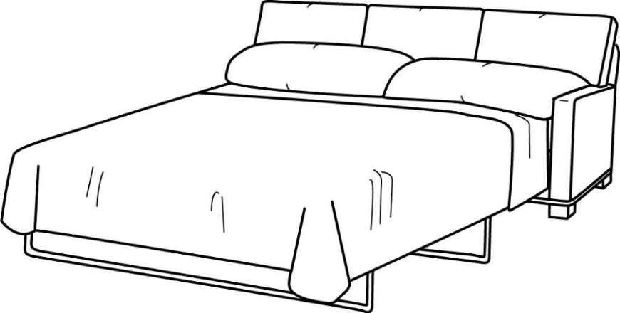 Picture of 5732-29RF ONE ARM QUEEN SLEEPER