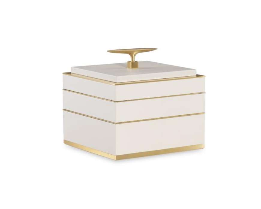 Picture of CREAM JEWELRY COMPARTMENT BOX   