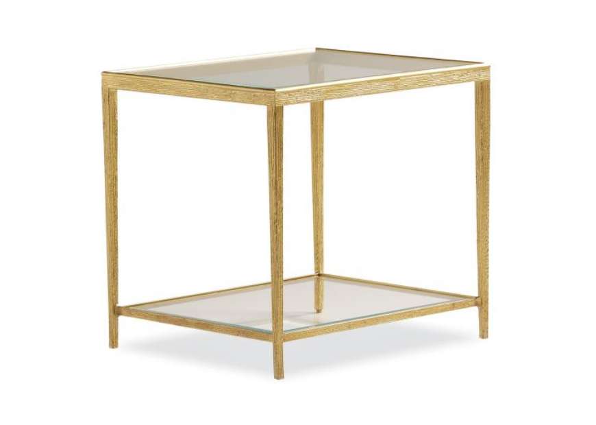 Picture of JINX BRASS RECTANGLE SIDE TABLE  