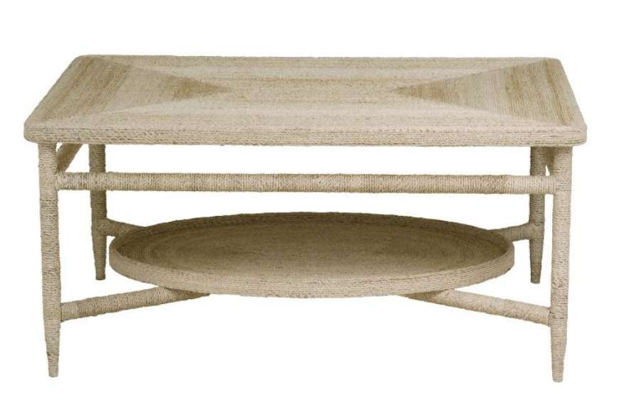Picture of GALLERIED ABACA COCKTAIL TABLE (SH02-061819)  