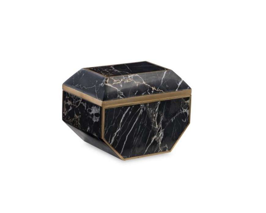 Picture of SMALL BRASS AND GOLDEN PORTORO BOX 