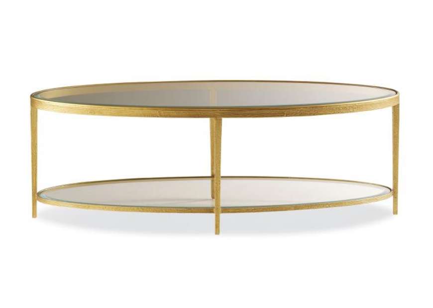 Picture of JINX BRASS OVAL COCKTAIL TABLE  