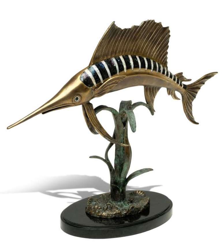 Picture of MIGHTY SAILFISH SCULPTURE (SH41-082616)   