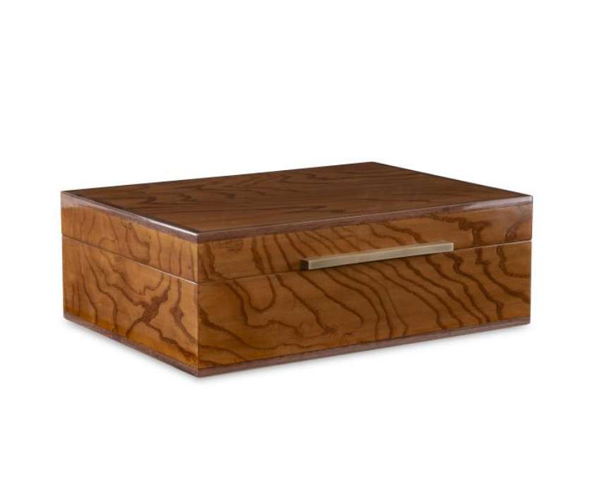 Picture of WALNUT AND BRASS BOX   
