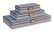 Picture of LIGHT BLUE STACKING BOXES   