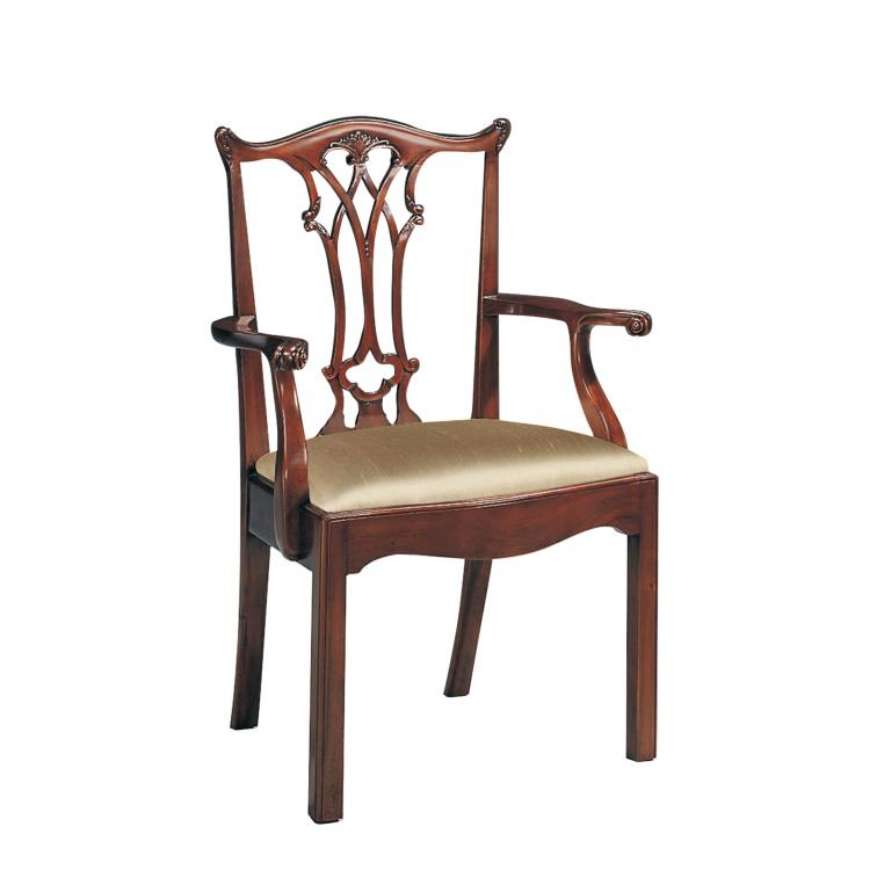 Picture of CONNECTICUT POLISHED MAHOGANY ARM CHAIR  