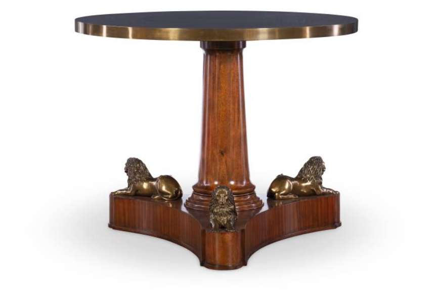 Picture of LION PEDESTAL CENTER TABLE   