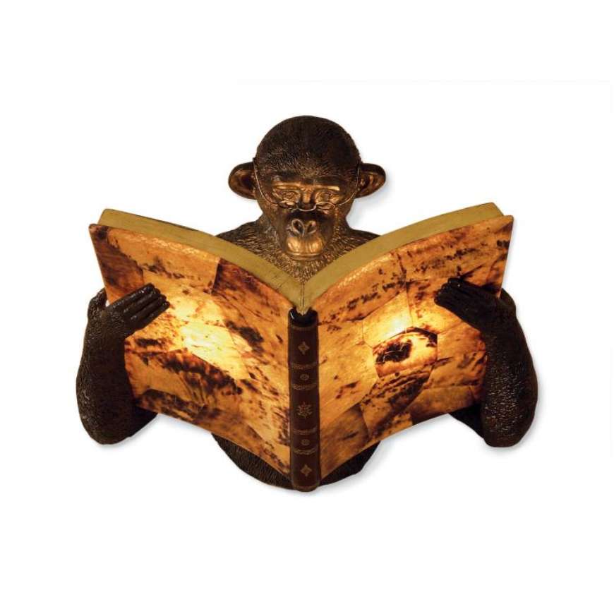 Picture of MONKEY BOOK SCONCE    