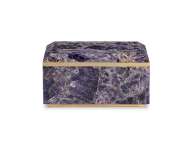 Picture of LARGE AMETHYST BOX WITH BRASS  