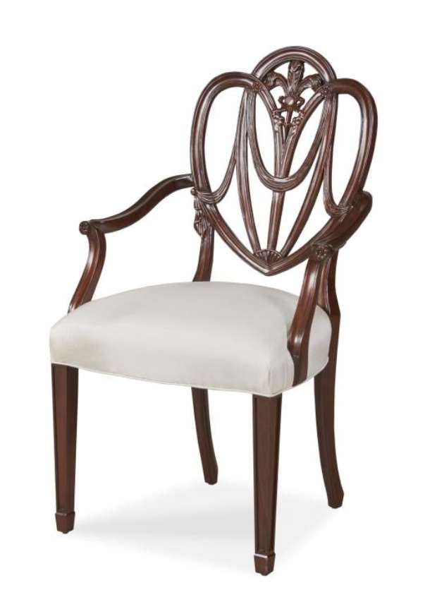 Picture of HEART ARM CHAIR PEARL   