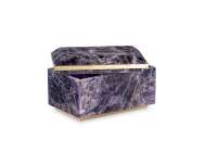 Picture of SMALL BRASS AND AMETHYST BOX  