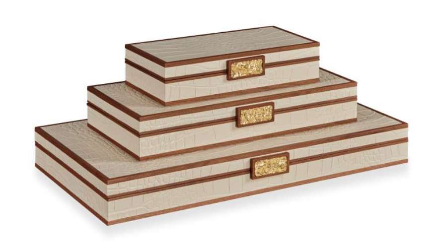 Picture of CREAM STACKING BOXES    