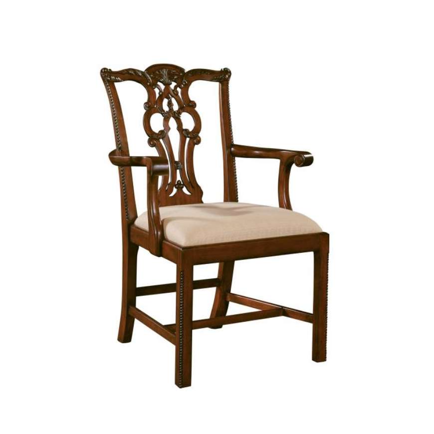 Picture of MASSACHUSETTS AGED REGENCY ARM CHAIR  