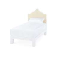 Picture of VICTORIA TWIN HEADBOARD WITH RYDER BED FRAME, NATURAL TWILL, VANILLA