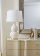 Picture of CHARLOTTE LAMP WITHOUT SHADE, BLANC DE CHINE