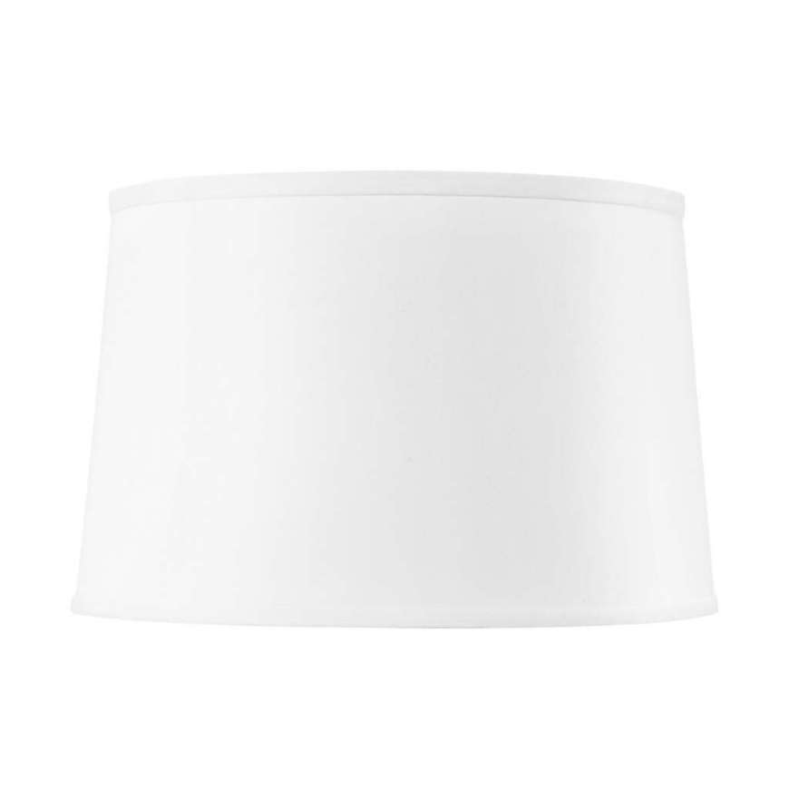 Picture of SHADE 17-INCH WHITE LINEN, WITH NICKEL, WHITE
