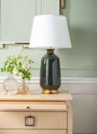 Picture of CAROLYN LAMP WITHOUT SHADE, OLIVE GREEN