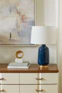 Picture of CAROLYN LAMP WITHOUT SHADE, NAVY BLUE