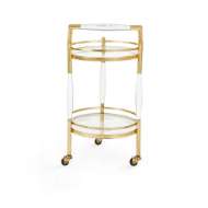 Picture of JANE BAR CART, GOLD LEAF