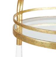 Picture of JANE BAR CART, GOLD LEAF