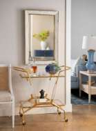 Picture of JEPSON BAR CART, GOLD LEAF