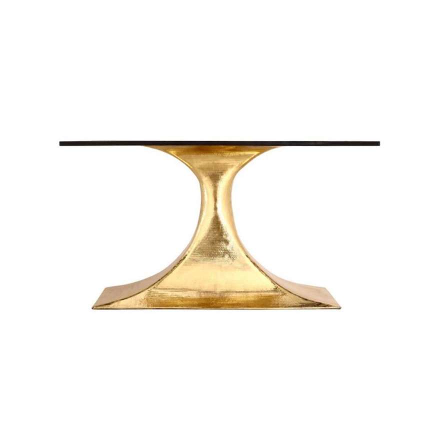Picture of STOCKHOLM SMALL OVAL TABLE BASE, POLISHED BRASS