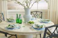 Picture of KINSLEY DINING TABLE, GLAZED WHISPER WHITE