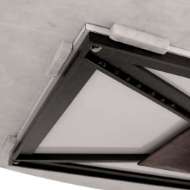 Picture of STOCKHOLM SMALL OVAL TABLE BASE, HERITAGE BRONZE