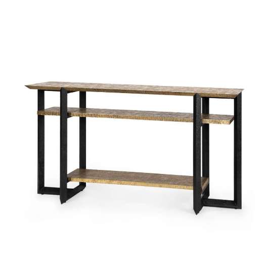 Picture of NORMAN CONSOLE, ANTIQUE BRASS AND DARK BRONZE