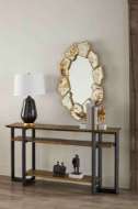 Picture of NORMAN CONSOLE, ANTIQUE BRASS AND DARK BRONZE