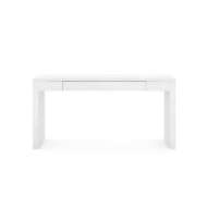 Picture of MORGAN LARGE GRASSCLOTH CONSOLE TABLE, CHIFFON WHITE
