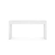Picture of MORGAN LARGE GRASSCLOTH CONSOLE TABLE, CHIFFON WHITE