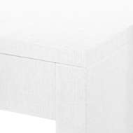 Picture of MORGAN GRASSCLOTH CONSOLE TABLE, CHIFFON WHITE