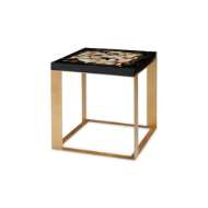Picture of CALYPSO SIDE TABLE, BLACK AND GOLD LEAF