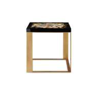 Picture of CALYPSO SIDE TABLE, BLACK AND GOLD LEAF