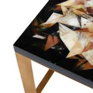 Picture of CALYPSO SIDE TABLE, BLACK AND GOLD LEAF