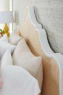 Picture of VICTORIA QUEEN HEADBOARD, NATURAL TWILL