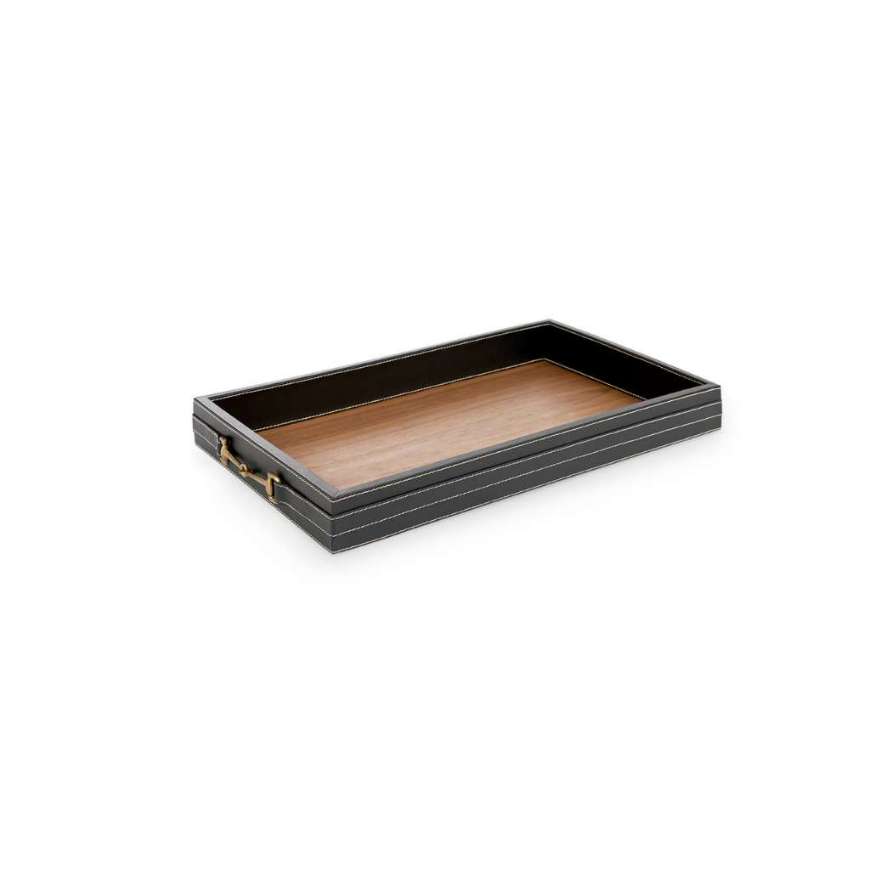 Picture of BUCKLEY RECTANGULAR SERVING TRAY, BLACK