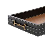 Picture of BUCKLEY RECTANGULAR SERVING TRAY, BLACK
