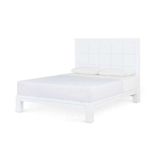 Picture of PATRICIA QUEEN HEADBOARD WITH RYDER BED FRAME, VANILLA