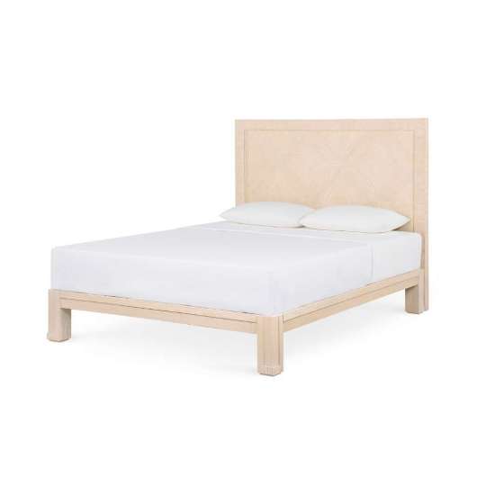 Picture of PATRICIA QUEEN HEADBOARD WITH RYDER BED FRAME, SAND