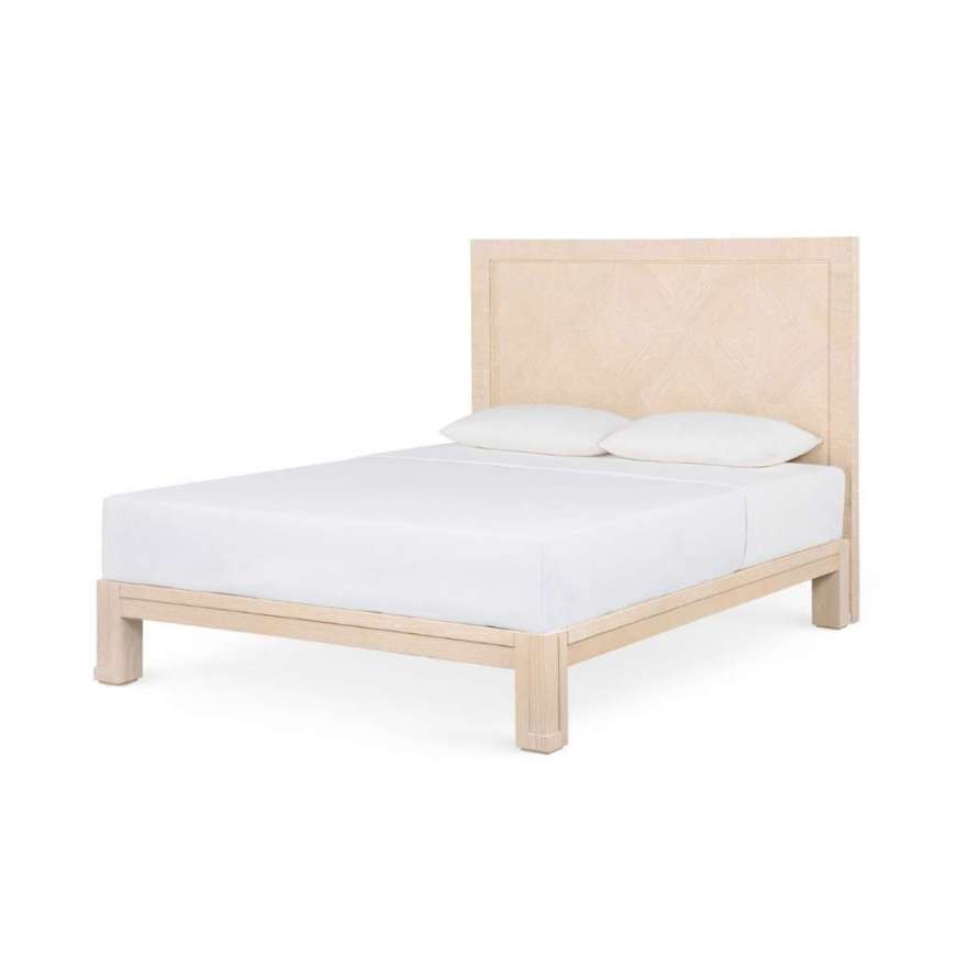 Picture of PATRICIA QUEEN HEADBOARD WITH RYDER BED FRAME, SAND